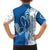 Busingen am Hochrhein Germany Kid Hawaiian Shirt with Swan Pattern and Blue White Heart Design - Wonder Print Shop