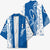 Busingen am Hochrhein Germany Kimono with Swan Pattern and Blue White Heart Design - Wonder Print Shop