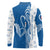 Busingen am Hochrhein Germany Long Sleeve Polo Shirt with Swan Pattern and Blue White Heart Design - Wonder Print Shop