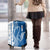 Busingen am Hochrhein Germany Luggage Cover with Swan Pattern and Blue White Heart Design - Wonder Print Shop