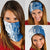 Busingen am Hochrhein Germany Neck Gaiter with Swan Pattern and Blue White Heart Design - Wonder Print Shop