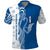 Busingen am Hochrhein Germany Polo Shirt with Swan Pattern and Blue White Heart Design - Wonder Print Shop