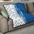 Busingen am Hochrhein Germany Quilt with Swan Pattern and Blue White Heart Design - Wonder Print Shop
