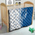 Busingen am Hochrhein Germany Quilt with Swan Pattern and Blue White Heart Design - Wonder Print Shop