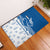 Busingen am Hochrhein Germany Rubber Doormat with Swan Pattern and Blue White Heart Design - Wonder Print Shop