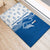 Busingen am Hochrhein Germany Rubber Doormat with Swan Pattern and Blue White Heart Design - Wonder Print Shop