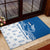 Busingen am Hochrhein Germany Rubber Doormat with Swan Pattern and Blue White Heart Design - Wonder Print Shop