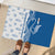 Busingen am Hochrhein Germany Rubber Doormat with Swan Pattern and Blue White Heart Design - Wonder Print Shop