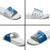 Busingen am Hochrhein Germany Slide Sandals with Swan Pattern and Blue White Heart Design - Wonder Print Shop