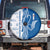 Busingen am Hochrhein Germany Spare Tire Cover with Swan Pattern and Blue White Heart Design - Wonder Print Shop