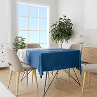 Busingen am Hochrhein Germany Tablecloth with Swan Pattern and Blue White Heart Design - Wonder Print Shop