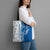 Busingen am Hochrhein Germany Tote Bag with Swan Pattern and Blue White Heart Design - Wonder Print Shop
