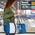 Busingen am Hochrhein Germany Travel Bag with Swan Pattern and Blue White Heart Design - Wonder Print Shop