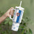 Busingen am Hochrhein Germany Tumbler With Handle with Swan Pattern and Blue White Heart Design - Wonder Print Shop