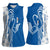 Busingen am Hochrhein Germany Women Sleeveless Polo Shirt with Swan Pattern and Blue White Heart Design - Wonder Print Shop