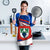 Busingen am Hochrhein Germany Apron with Grape Crest Design and Red Blue Wine Theme - Wonder Print Shop
