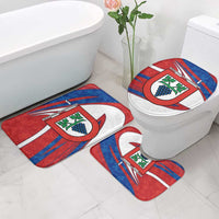 Busingen am Hochrhein Germany Bathroom Set with Grape Crest Design and Red Blue Wine Theme - Wonder Print Shop