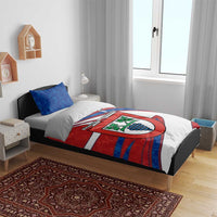 Busingen am Hochrhein Germany Bedding Set with Grape Crest Design and Red Blue Wine Theme - Wonder Print Shop