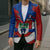 Busingen am Hochrhein Germany Blazer with Grape Crest Design and Red Blue Wine Theme - Wonder Print Shop
