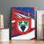 Busingen am Hochrhein Germany Canvas Wall Art with Grape Crest Design and Red Blue Wine Theme - Wonder Print Shop