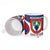 Busingen am Hochrhein Germany Ceramic Mug with Grape Crest Design and Red Blue Wine Theme - Wonder Print Shop