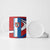 Busingen am Hochrhein Germany Ceramic Mug with Grape Crest Design and Red Blue Wine Theme - Wonder Print Shop
