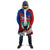 Busingen am Hochrhein Germany Cloak with Grape Crest Design and Red Blue Wine Theme - Wonder Print Shop