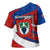 Busingen am Hochrhein Germany Cross Shoulder Shirt with Grape Crest Design and Red Blue Wine Theme - Wonder Print Shop