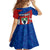 Busingen am Hochrhein Germany Kid Short Sleeve Dress with Grape Crest Design and Red Blue Wine Theme - Wonder Print Shop