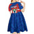 Busingen am Hochrhein Germany Kid Short Sleeve Dress with Grape Crest Design and Red Blue Wine Theme - Wonder Print Shop