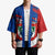 Busingen am Hochrhein Germany Kimono with Grape Crest Design and Red Blue Wine Theme - Wonder Print Shop