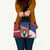 Busingen am Hochrhein Germany Leather Bag with Grape Crest Design and Red Blue Wine Theme - Wonder Print Shop