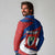 Busingen am Hochrhein Germany Long Sleeve Polo Shirt with Grape Crest Design and Red Blue Wine Theme - Wonder Print Shop