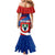 Busingen am Hochrhein Germany Mermaid Dress with Grape Crest Design and Red Blue Wine Theme - Wonder Print Shop