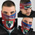 Busingen am Hochrhein Germany Neck Gaiter with Grape Crest Design and Red Blue Wine Theme - Wonder Print Shop