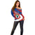 Busingen am Hochrhein Germany Off Shoulder Sweater with Grape Crest Design and Red Blue Wine Theme - Wonder Print Shop