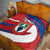 Busingen am Hochrhein Germany Quilt with Grape Crest Design and Red Blue Wine Theme - Wonder Print Shop
