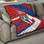 Busingen am Hochrhein Germany Quilt with Grape Crest Design and Red Blue Wine Theme - Wonder Print Shop