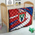 Busingen am Hochrhein Germany Quilt with Grape Crest Design and Red Blue Wine Theme - Wonder Print Shop