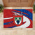 Busingen am Hochrhein Germany Rubber Doormat with Grape Crest Design and Red Blue Wine Theme - Wonder Print Shop