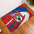 Busingen am Hochrhein Germany Rubber Doormat with Grape Crest Design and Red Blue Wine Theme - Wonder Print Shop