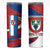 Busingen am Hochrhein Germany Skinny Tumbler with Grape Crest Design and Red Blue Wine Theme - Wonder Print Shop