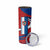 Busingen am Hochrhein Germany Skinny Tumbler with Grape Crest Design and Red Blue Wine Theme - Wonder Print Shop