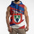 Busingen am Hochrhein Germany Sleeveless Hoodie with Grape Crest Design and Red Blue Wine Theme - Wonder Print Shop
