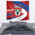 Busingen am Hochrhein Germany Tapestry with Grape Crest Design and Red Blue Wine Theme - Wonder Print Shop