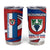 Busingen am Hochrhein Germany Tumbler Cup with Grape Crest Design and Red Blue Wine Theme - Wonder Print Shop