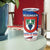 Busingen am Hochrhein Germany Tumbler Cup with Grape Crest Design and Red Blue Wine Theme - Wonder Print Shop