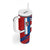 Busingen am Hochrhein Germany Tumbler With Handle with Grape Crest Design and Red Blue Wine Theme - Wonder Print Shop