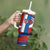 Busingen am Hochrhein Germany Tumbler With Handle with Grape Crest Design and Red Blue Wine Theme - Wonder Print Shop