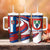 Busingen am Hochrhein Germany Tumbler With Handle with Grape Crest Design and Red Blue Wine Theme - Wonder Print Shop